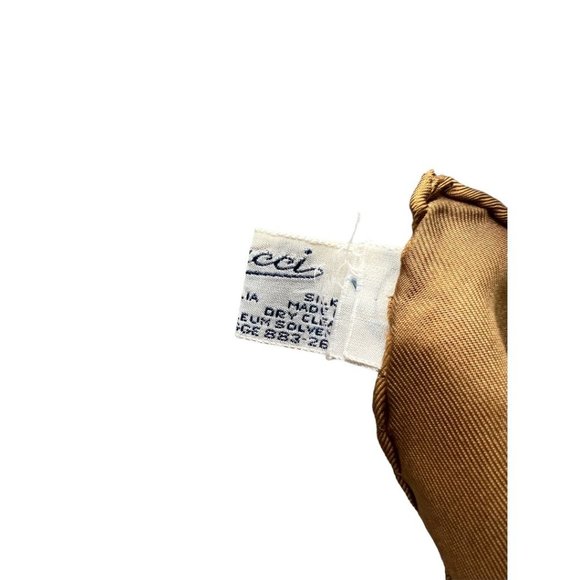 GUCCI: Silk Scarf With Birds & Logo #L069 - Picture 12 of 12